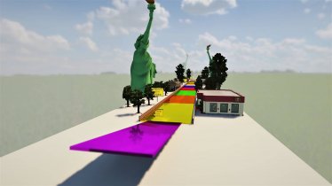 Мод "Rainbow Highway" для Teardown 1