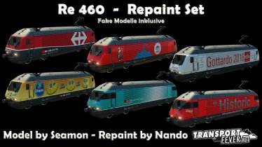 Мод «Re 460 Repaint Set» для Transport Fever 2
