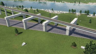 Мод «160kph T-beam bridge of China Railway» для Transport Fever 2 2