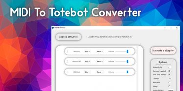 Мод "MIDI To Totebot Converter Tool" для Scrap Mechanic 0