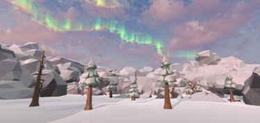 Карта «Low Poly Snow Basin» для Ravenfield (Build 20) 1