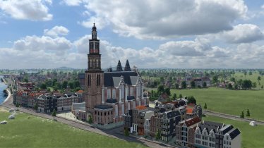 Мод "World Monuments Collection N.17: Westerkerk" для Transport Fever 2 0