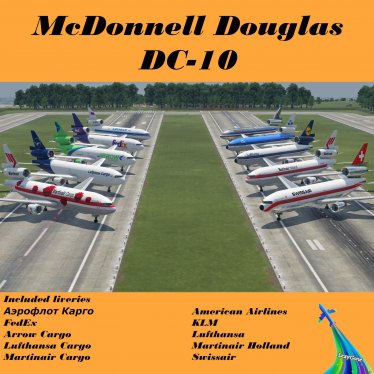 Мод «DC-10 pack» для Transport Fever 2