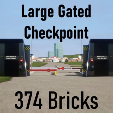 Мод "Large Gated Checkpoint Border - Floorless version" для Brick Rigs