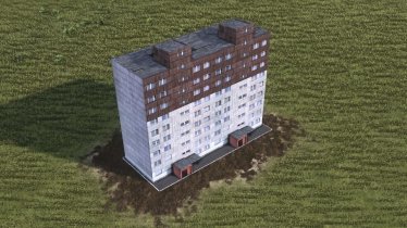 Мод "Prefabricated blocks of flats (7-11 storey)" для Workers & Resources: Soviet Republic 3