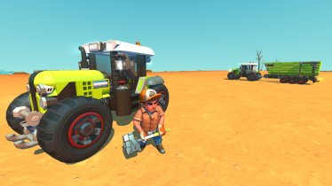 Мод "Claas Arion tractor " для Scrap Mechanic 2