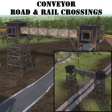 Мод "Conveyor Road & Rail Crossings" для Workers & Resources: Soviet Republic