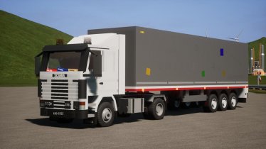 Мод "Scania 113h with Wielton trailer back to the 90s" для Brick Rigs 3