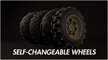 Мод "SELF-CHANGEABLE WHEELS" для Scrap Mechanic