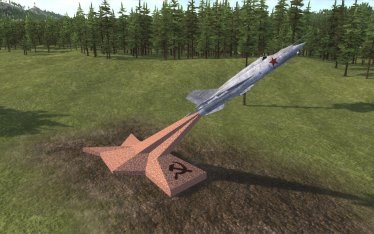 Мод "Mig 21 Monument" для Workers & Resources: Soviet Republic 3