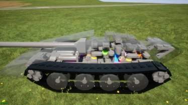Мод "Stridsvagn 103B MBT Inner Workings" для Brick Rigs 2