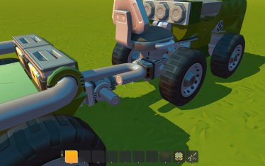 Мод "Vanilla Mini Piston Powered Tractor With Trailer" для Scrap Mechanic 1