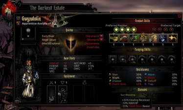 Мод "Acolyte of Sun - New Class" для Darkest Dungeon 1