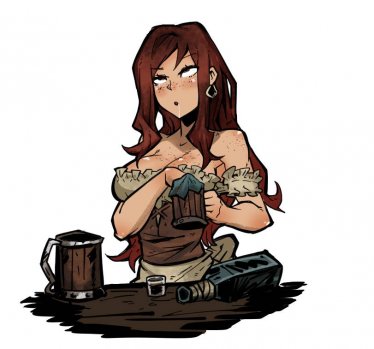 Мод "Redhead Barmaid" для Darkest Dungeon 0