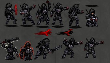 Мод "Dark Souls skins: Abyss Watcher VS DarkWraith" для Darkest Dungeon 3