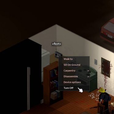 Мод "Turn off the TV/Radio from the context menu" для Project Zomboid 0