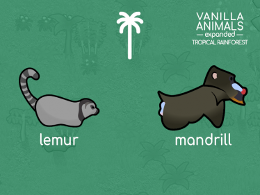 Мод «Vanilla Animals Expanded — Tropical Rainforest» версия 09.03.20 для Rimworld (v1.0 - 1.1) 1