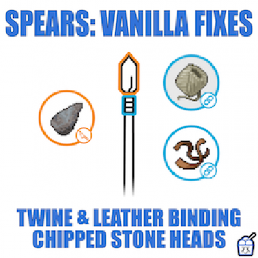 Мод "Twine & leather binding chipped stone heads" для Project Zomboid