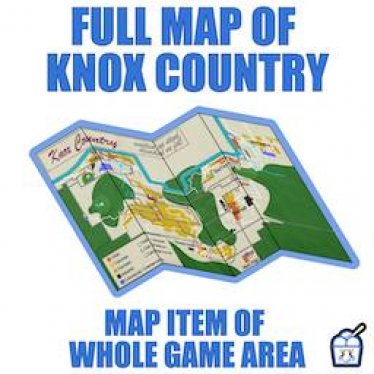 Мод "Knox Country Map - Lootable Map Item of Whole Game World" для Project Zomboid