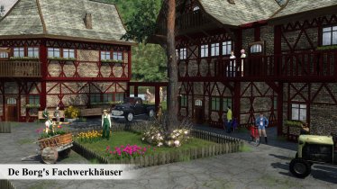Мод "DeBorg's half-timbered houses" для Transport Fever 2 0