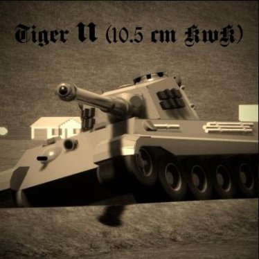 Мод "Tiger II (10,5cm KwK)" для Brick Rigs