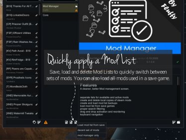 Мод «Mod Manager» для Rimworld (v1.0 - 1.2) 2