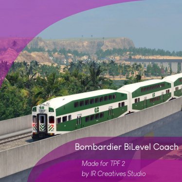 Мод "Bombardier Bi-level Coach" для Transport Fever 2