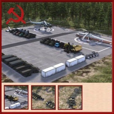Мод "База Строительной Техники" для Workers & Resources: Soviet Republic