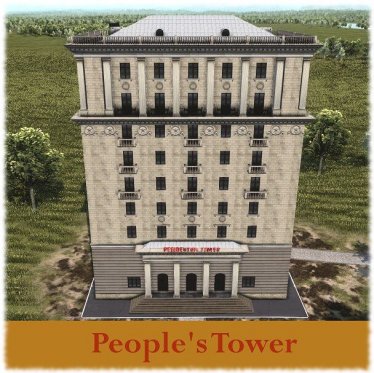 Мод "People's Tower" для Workers & Resources: Soviet Republic