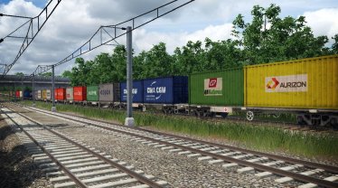 Мод "QR PCUY Container Wagons Pack" для Transport Fever 2 1