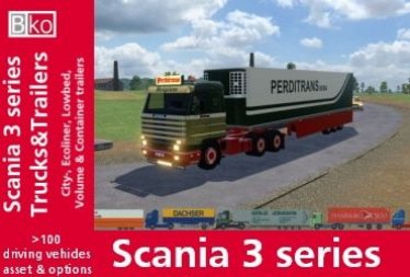 Мод "Scania 3 series trucks" для Transport Fever 2