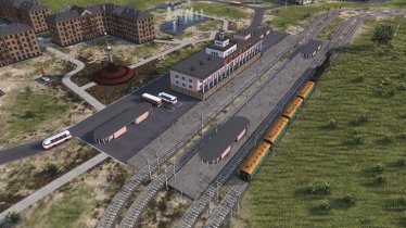 Мод "Central Railway Station" для Workers & Resources: Soviet Republic 2