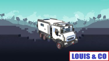 Мод "mercedes unimog 6x6 camper" для Scrap Mechanic