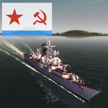 Мод "Soviet Warship - Kashin Class Destroyer" для Workers & Resources: Soviet Republic