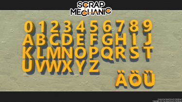 Мод "Scrap Letters" для Scrap Mechanic 1