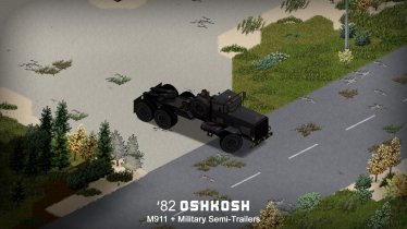 Мод "'82 Oshkosh M911 + Military Semi-Trailers" для Project Zomboid 2