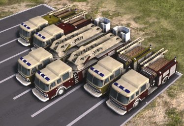 Мод "merican LaFrance Firetruck Pack (1960+)" для Workers & Resources: Soviet Republic 2
