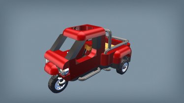 Мод "Piaggio Ape no mods" для Scrap Mechanic