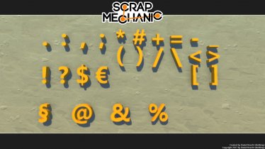 Мод "Scrap Letters" для Scrap Mechanic 0