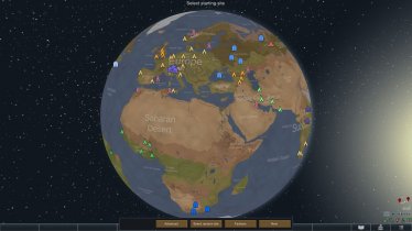 Мод "Custom map: The Earth" для Rimworld 2