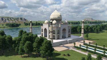 Мод "World Monuments Collection N.22: Taj Mahal" для Transport Fever 2 2