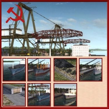 Мод "Морской грузовой порт" для Workers & Resources: Soviet Republic