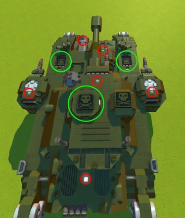 Мод "Baneblade tank" для Scrap Mechanic 3