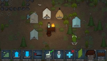 Мод "Camping Tent" для Rimworld 2