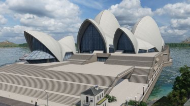 Мод "World Monuments Collection N.21: Sydney Opera House" для Transport Fever 2 1