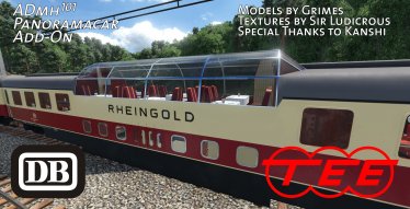 Мод "Rheingold Panorama Coach Add-On" для Transport Fever 2 1