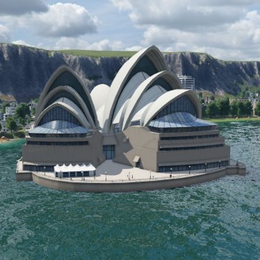 Мод "World Monuments Collection N.21: Sydney Opera House" для Transport Fever 2