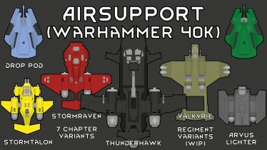 Мод "Airsupport (Warhammer 40k)" для Rimworld