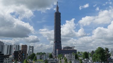 Мод "World Monuments Collection N.23: Taipei 101" для Transport Fever 2 0
