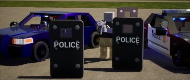 Мод "Pickupable Police Shield" для Brick Rigs 1